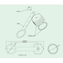 RJ45 vattentät keps för RJ45W och RJ45-S bajonett