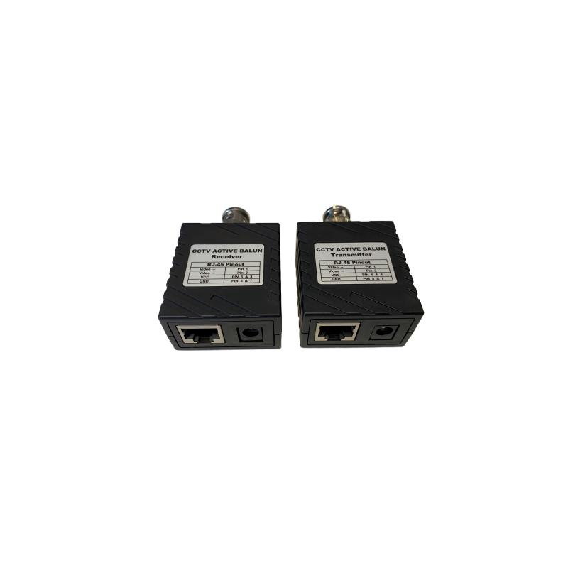 Video över BNC - Upp till 1500 meter - 1 x BNC hane och 1 x RJ45 hona