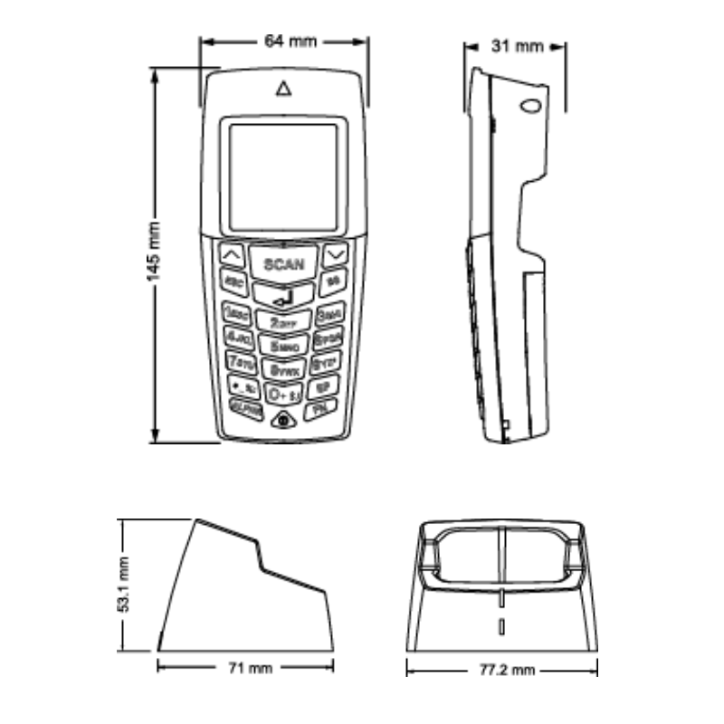 Wi - haneeeeddator - streckkodsläsare - RS232