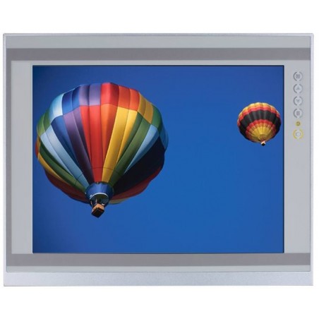 12" panelmonitor, USB RS232 Touch, IP65 front, VGA, DVI-D, HDMI, 400nits, 4:3 format