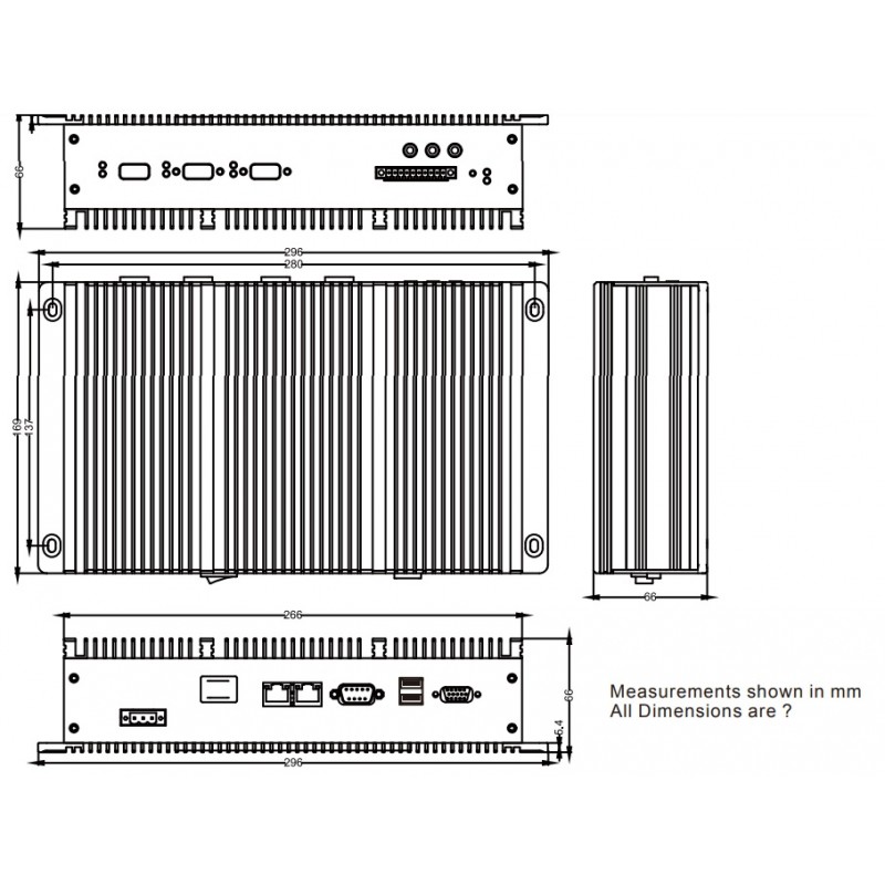 DNV-godkänd marindator I330EAC-ID3 Intel® Atom® N2600 Winmate