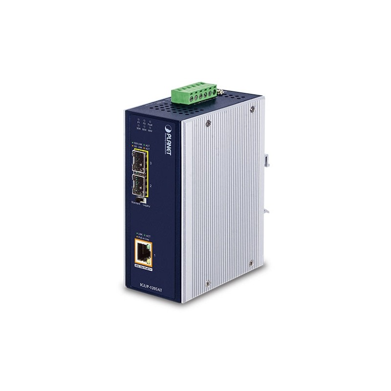 Media converter RJ45 to 2 x fiber