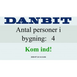 Infraröd personlig räknare [Kundräknare] för butik - Med batteri och inbyggd räknare