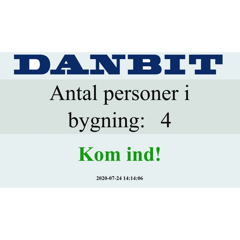 Infraröd personlig räknare [Kundräknare] för butik - Med batteri och inbyggd räknare