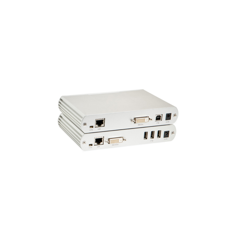 KVM-förlängare med DVI, 3 x USB 2.0, 100meter av KAT6 / CAT7, 1920 x 1200