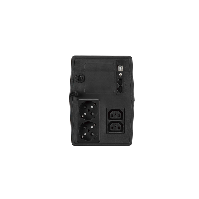 1000VA/600W UPS, nödströmförsörjning, inkl. 2 batterier, linjeinteraktiv