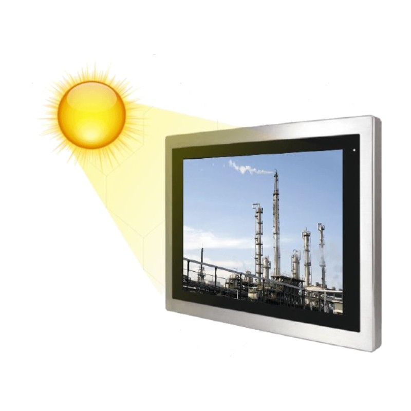 Panel PC with touch for sunlight outdoor use