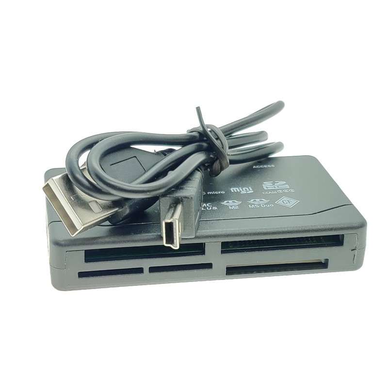 USB 2.0 flash card reader, TF, CF, SD, Mini SD, SDHC, MMC, MS, XD multi