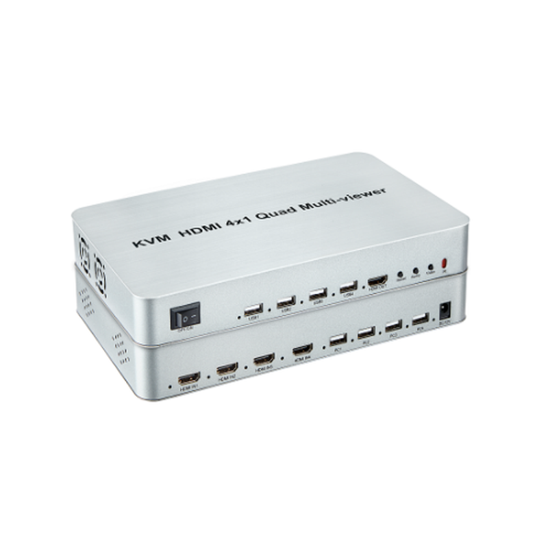 4 port KVM switch, 4:1 HDMI Quad display