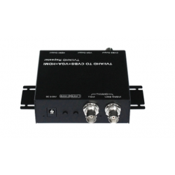 AHD-, TVI-, CVI-videokonverterare till komposit CVBS, HDMI, VGA med looputgång för videoövervakning