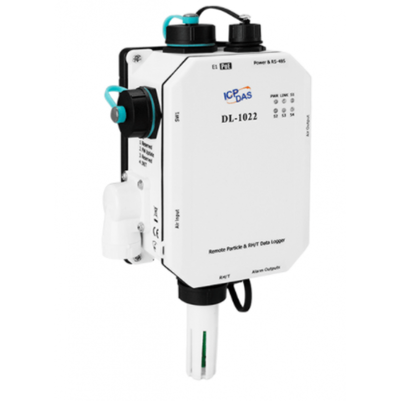 Miljöövervakningsstation för industri- och utomhusinstallationer. CO2, partiklar, temperatur, luftfuktighet.