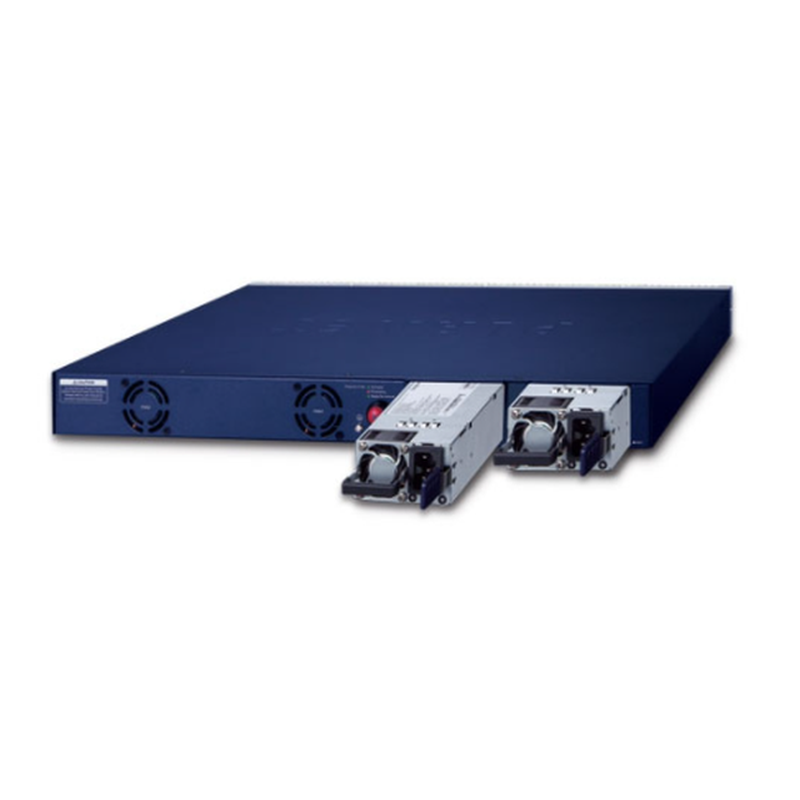 24 port 10/100/1000Mbit RJ45 PoE++ 95W på alla 24 portar. 4 x Fiber porter. janeaged växel