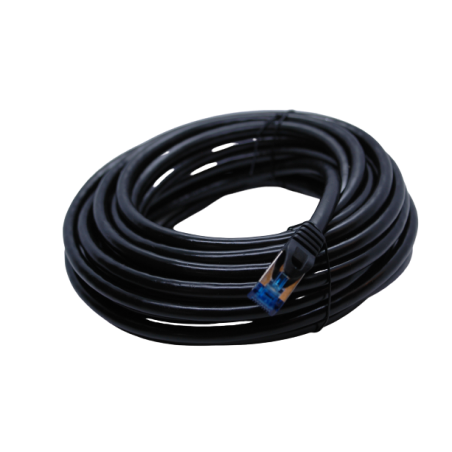 Katt. 6a RJ45, SSTP, PE utomhus kabel, svart, 7.5m