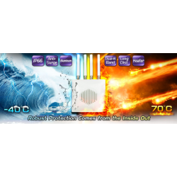 600Mbit Dual Band utomhus 2.4GHz / 5GHz WiFi, Accesspunkt / Bridge / punkt till multipunkt, IP66