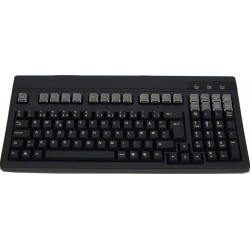 Black keyboard for PS/2 - PS2 connector mini DIN6 Danish character set function keys