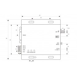 4G LTE RS232 RS485 serial modem