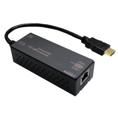 4K HDMI sändare Cat.6A kabel, med POH.