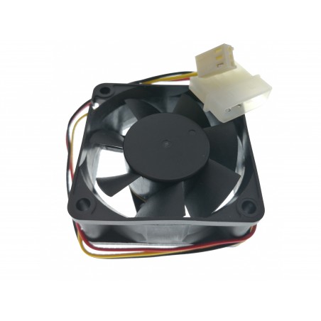 3pin 12VDC FLÄKT Fläkt 60x60 mm med temperaturgivare termoreglering tyst