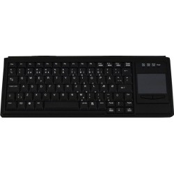 Black USB mini keyboard with TouchPad, Norwegian character set, for rack drawers