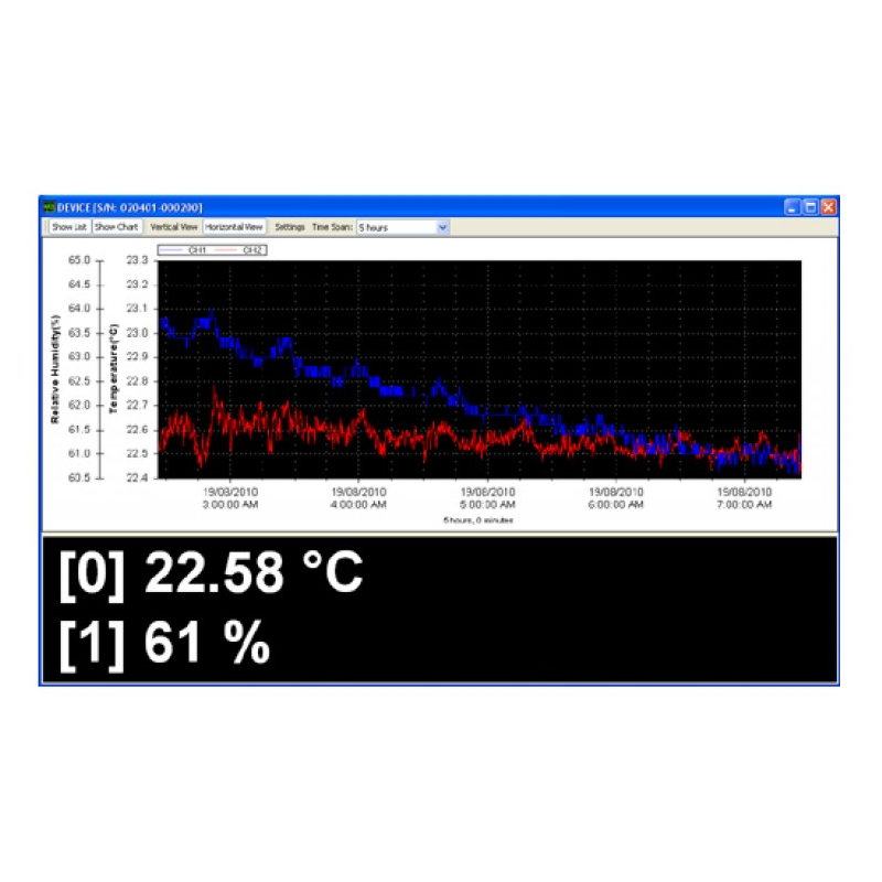Data Logger PC-program för att samla in loggdata från LOG Mxxx datalogger Series