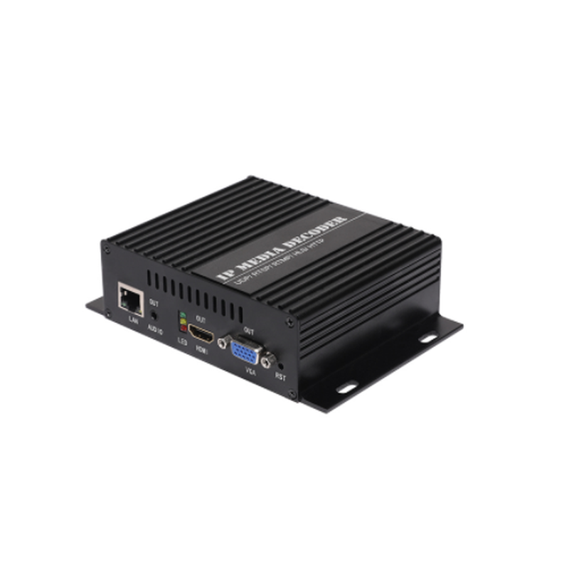 4K HDMI och VGA Decoder. RJ45 100Mbit TCP, UDP-protokollet. Receiver HDMI IP