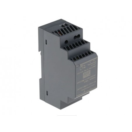 12VDC / 2A (24W) Strömförsörjning, 85 - 370VAC, DIN-monterings MEAN WELL HDR-30-12