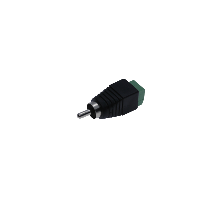 Phono RCA plug screw terminal cord adapter