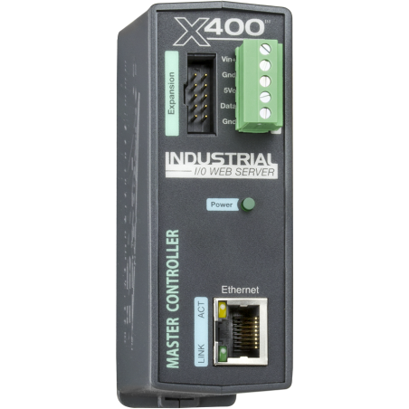Web-baserad I/O-kontroller med add-on upp till 32 I/O-moduler. Med peer-to-peer-kommunikation.