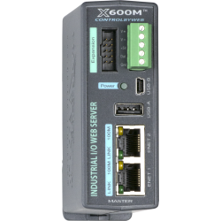 Web-based I/O Controller with add-on up to 64 I/O modules. With Peer-to-Peer communication