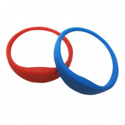 RFID TAG 125kHz EM, silicone bracelet blue IP68