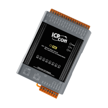 8 x Power Relay 5A med Ethernet Daisy chain och Modbus