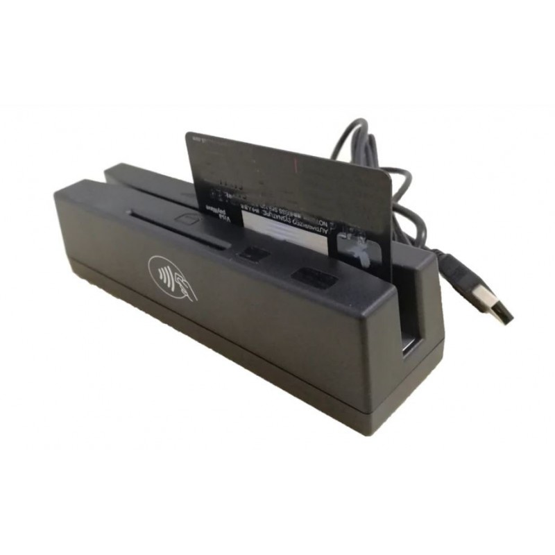 Multifunktionell USB kortläsare, RFID-NFC-MCR-IC.