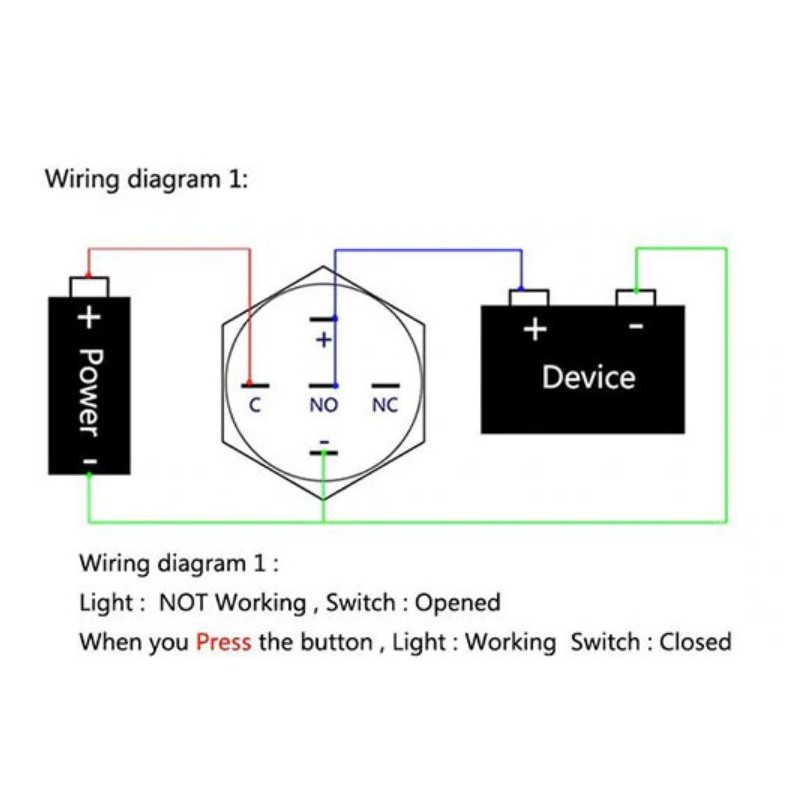 Metal Button with LED