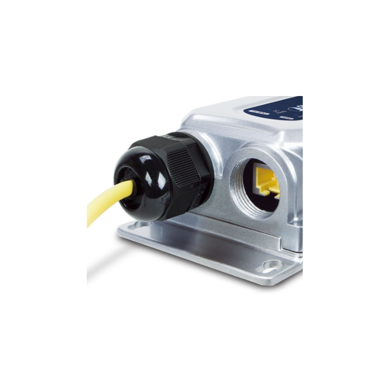 IP67 Poe Injector, 30 Watt PoE+ Gigabit, Slutspam, Supply spänning 24 - 56VDC