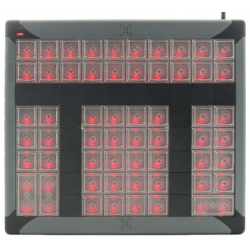 X-KEYS XK-0979-UBK60-R keyboard with 60 programmable keys, HID, USB