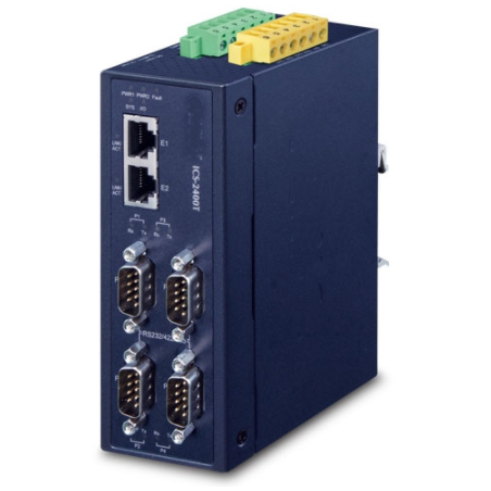 4 Port Serial Port Server - seriell enhetsserver, RS232 / RS422 / RS485-port över Ethernet.