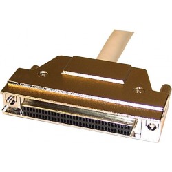 Wide SCSI forlængerkabel, ½ meter. Mini DB68 han – Mini DB68 hunfor...