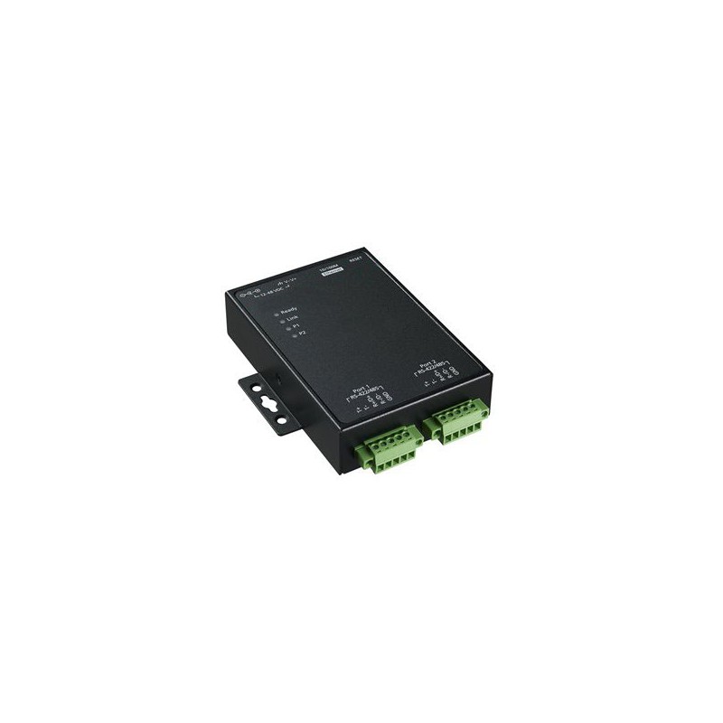 Moxa Nport 5230A-T is a 2 port serial port server RS422 / 485 optoisolated.