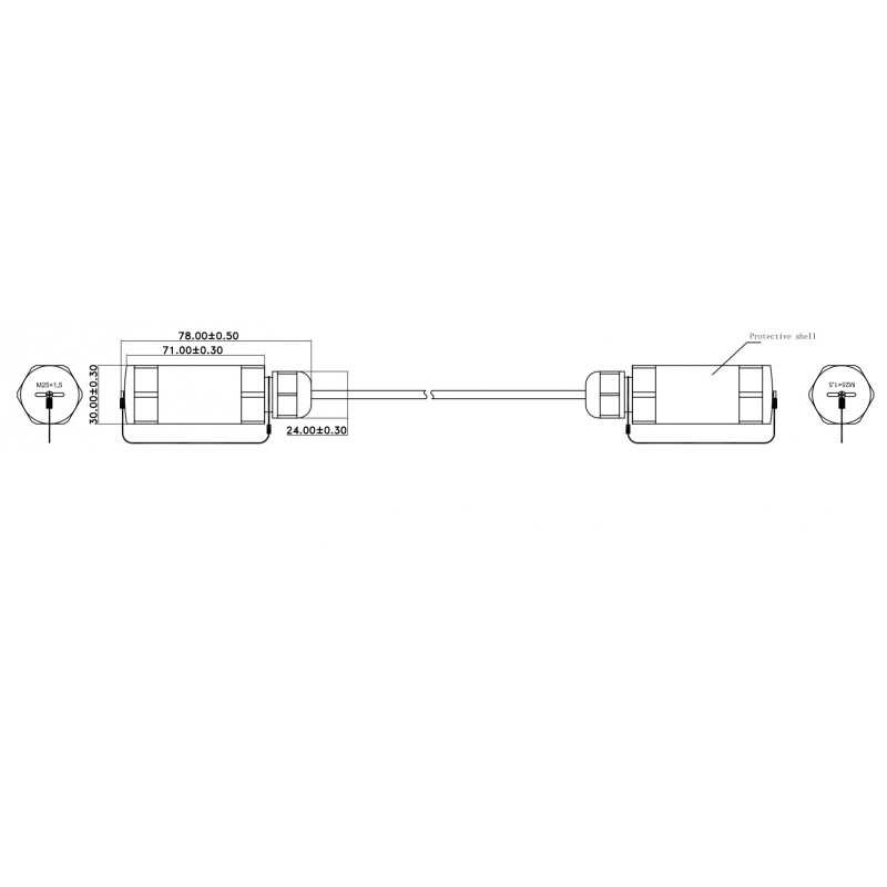 10m AOC HDMI hybrid 2.1-kabel Vattentät armerad fiber, optisk fiber