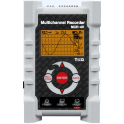 4 channel voltage data logger with graphical display. +/- 300 mV to +/- 24 volts.