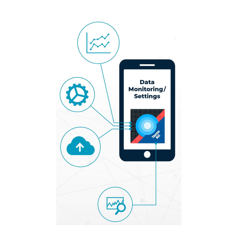 Wireless Temperature data logger, Bluetooth, -199°C to +1760°C, 16,000 measurements, Pt100/1000