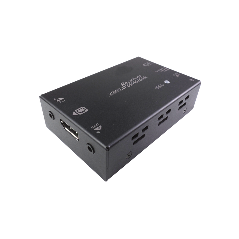 DisplayPort Extender 4K upp till 100 meter över Cat6a. DP Booster över PDS-kabel