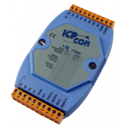 Opto-Isolated Digital I/O Module: 4 Inputs, 8 Outputs, RS485