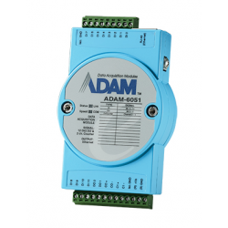 ADAM-6051 Ethernet I / O with 12/6 insulated I / O channels. With counter. Java Programming. Modbus, TCP / IP, UDP, HTTP, DHCP