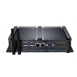 Blæserløs embedded PC WIN xp, WIN7, WIN 8, WIN 10, RS232 COM porte, 8 USB Porte Wifi, Wall mount