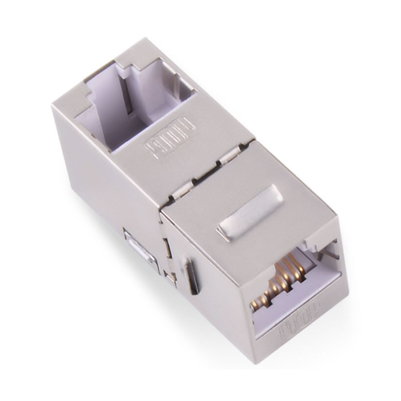 RJ45 coupler angled 90 degrees female to female connector Keystone