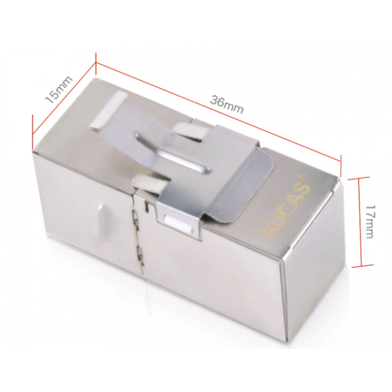 RJ45 coupler angled 90 degrees female to female connector Keystone