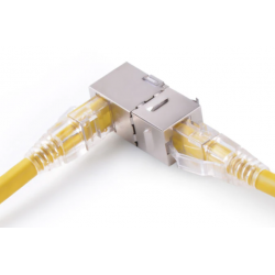 RJ45 coupler angled 90 degrees female to female connector Keystone