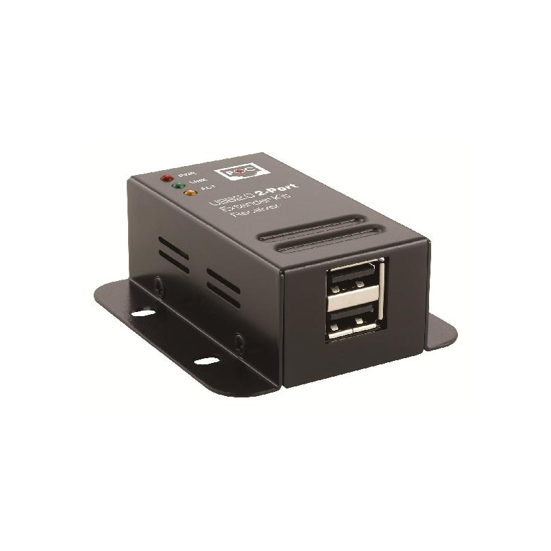 2Port USB2.0, extender, 50 meters, LAN, POC,