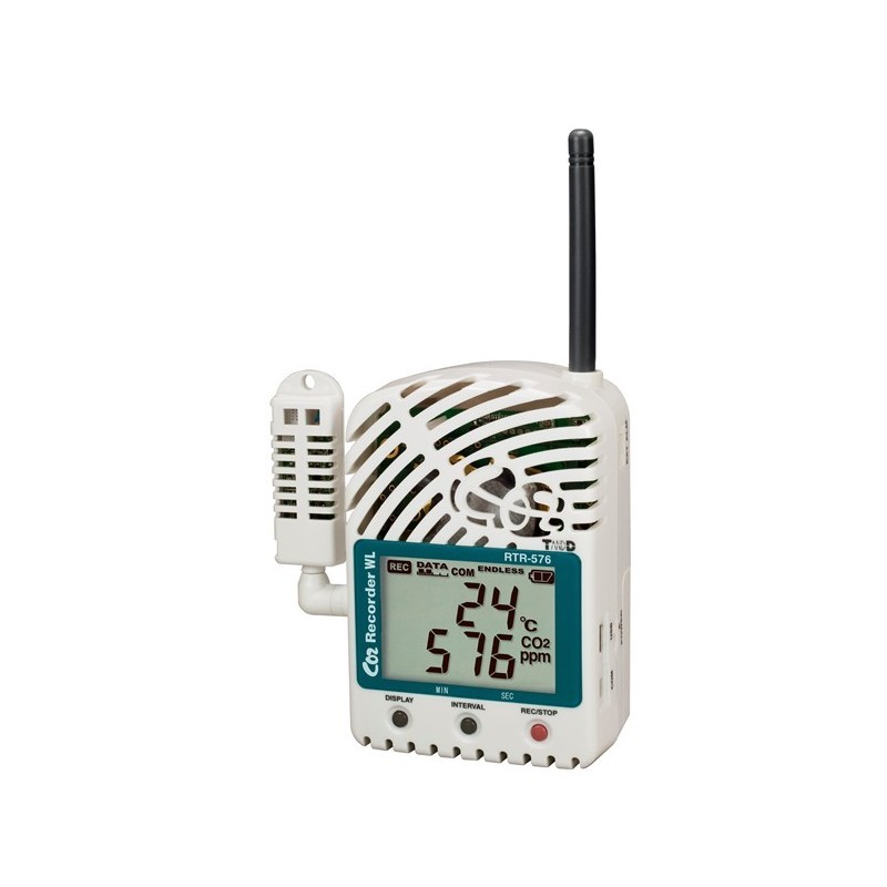 T&D CO2, Temp & Humidity Logger - Wireless Internal Sensors